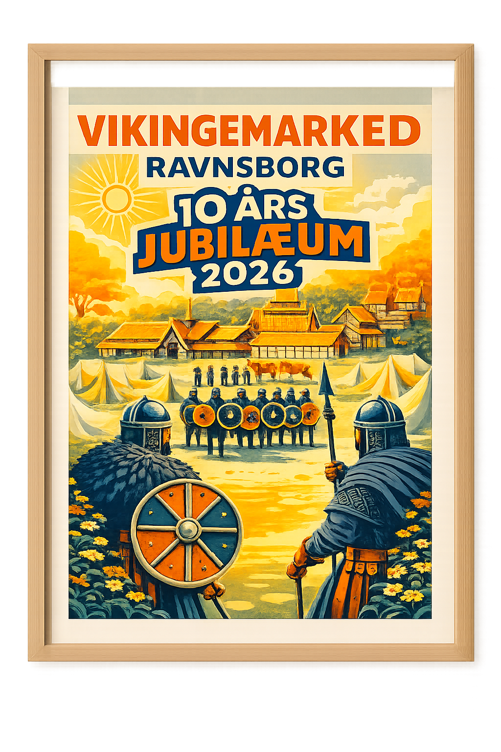 Plakat Ravnsborg Sommermarked 2026 Gul