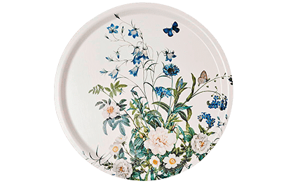 Bakke Ø38 cm. Blue flower garden