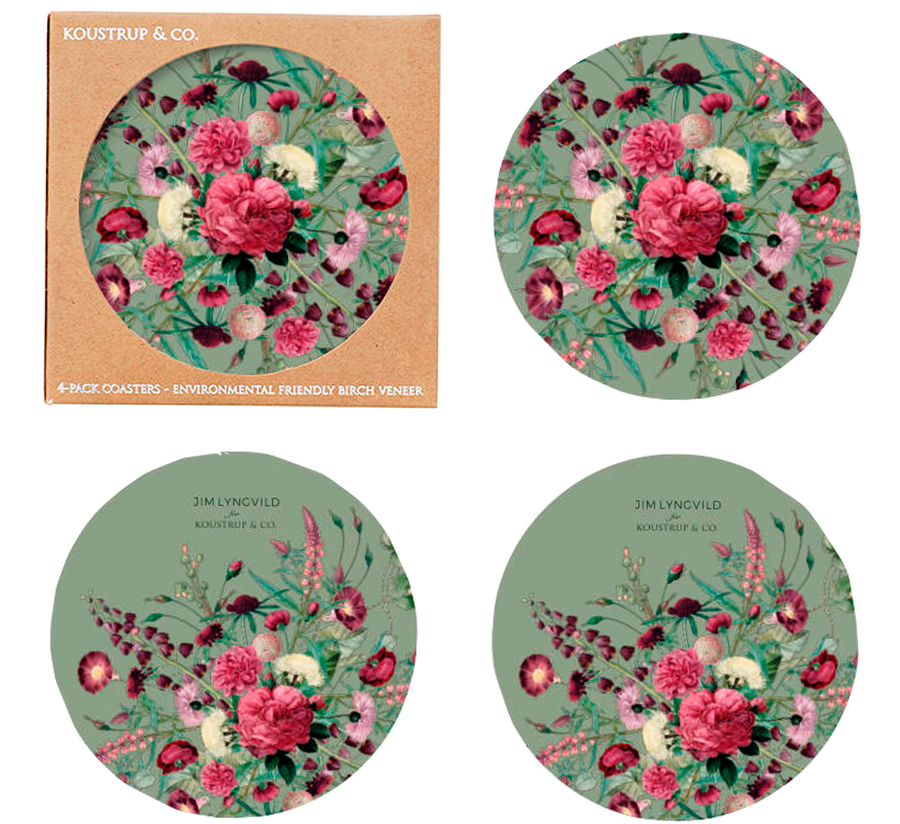 Glasbrik 4-pak. -Blossom Garden