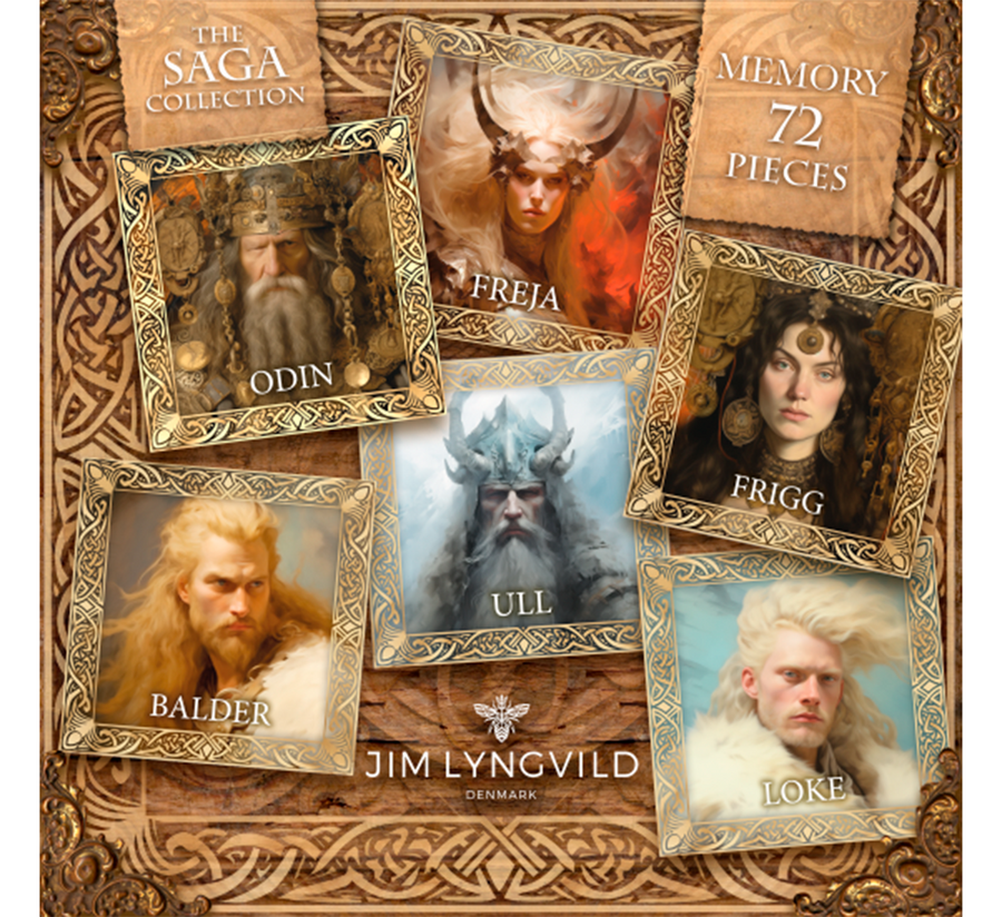 Huskespil 72 brikker -The Saga Collection