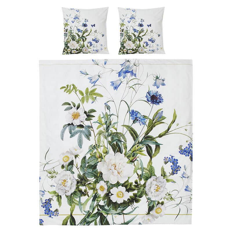 Sengesæt 200x220 cm -Blue flower garden