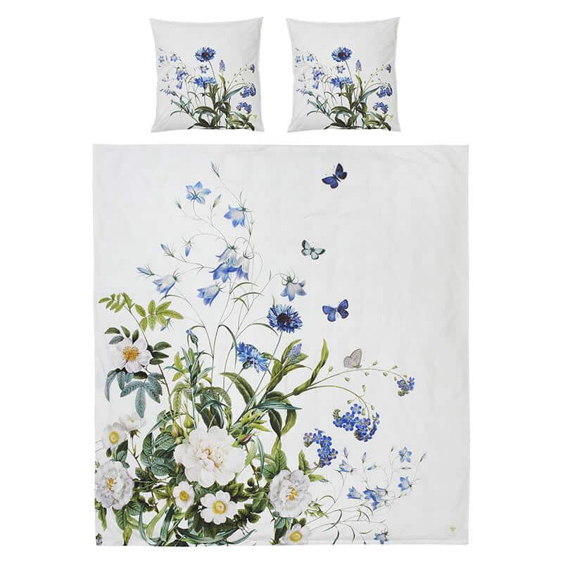 Sengesæt 200x220 cm -Blue flower garden
