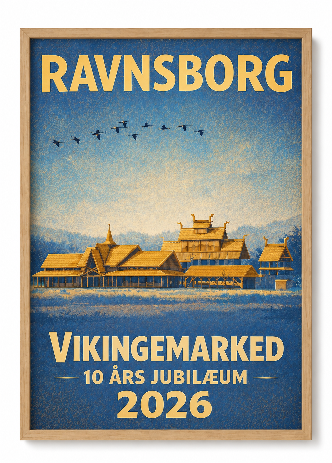 Plakat Ravnsborg Sommermarked 2026 Blå