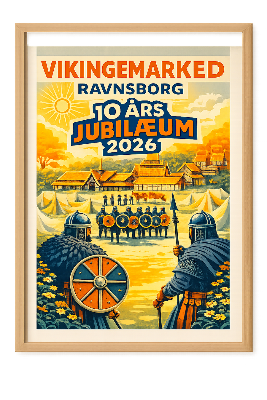 Plakat Ravnsborg Sommermarked 2026 Gul