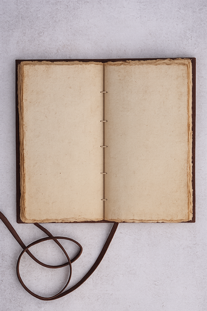 Vintage læderjournal