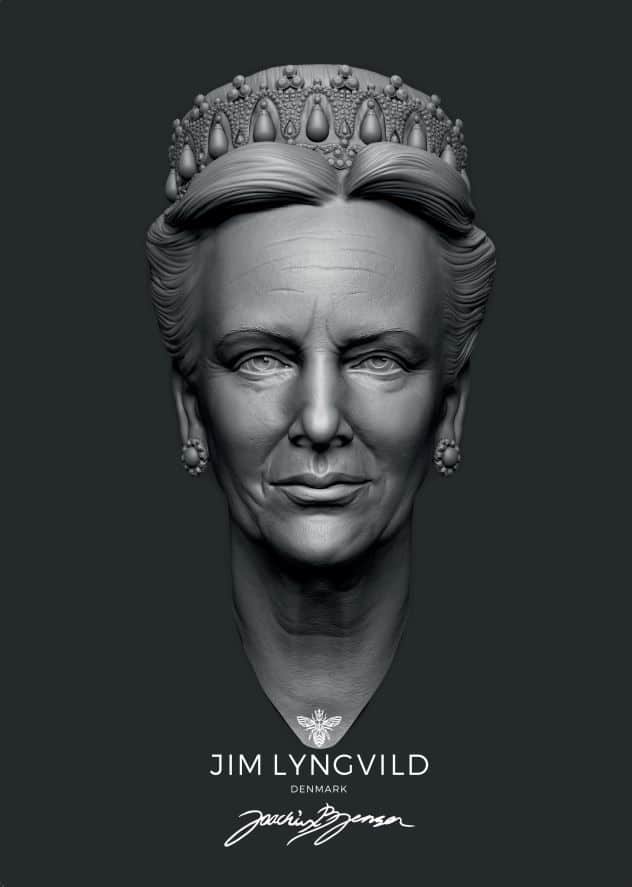 Plakat med Majestæten