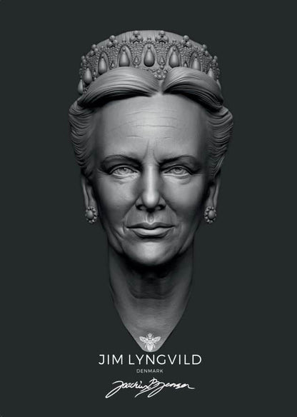 Plakat med Majestæten