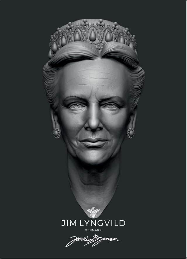 Plakat med Majestæten
