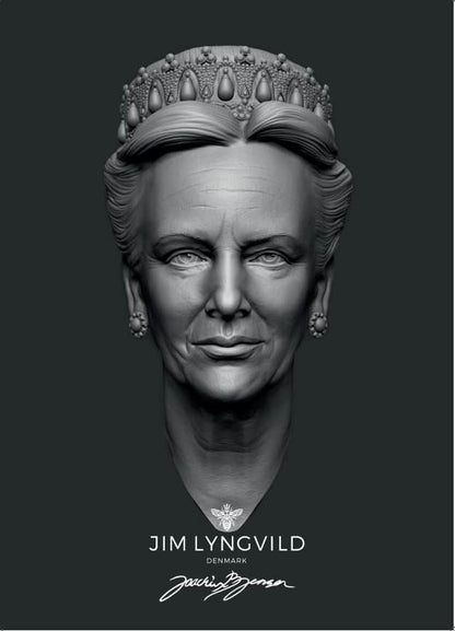 Plakat med Majestæten