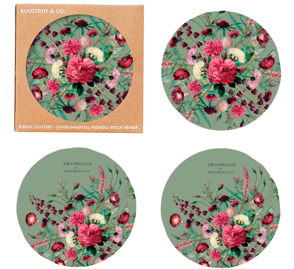 Glasbrik 4-pak. -Blossom Garden