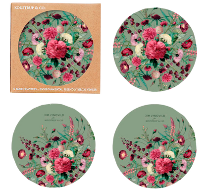 Glasbrik 4-pak. -Blossom Garden