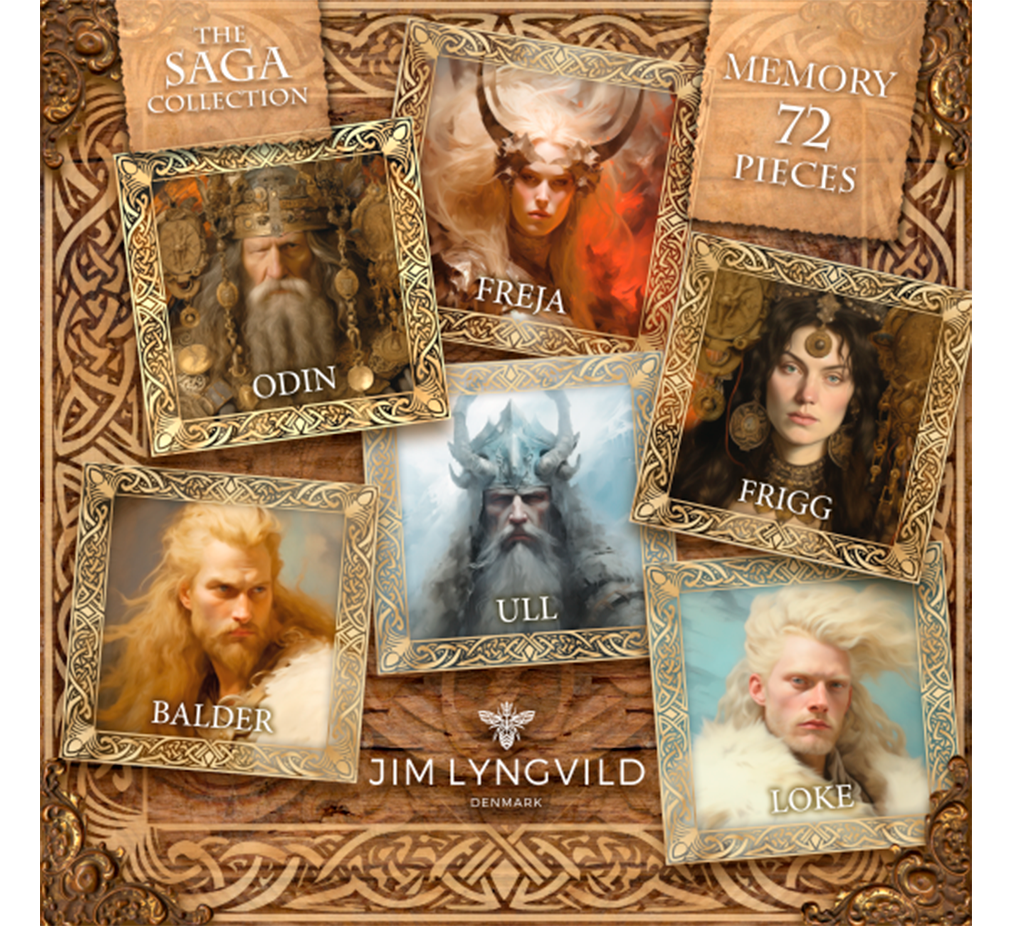 Huskespil 72 brikker -The Saga Collection