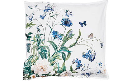 Pudebetræk -Blue flower garden