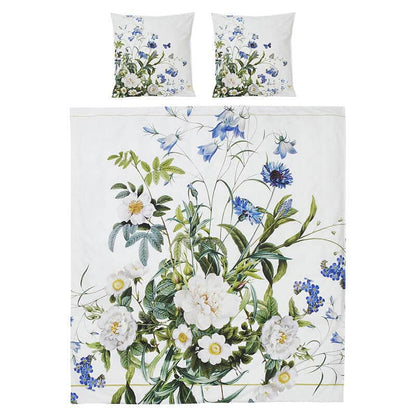 Sengesæt 200x220 cm -Blue flower garden