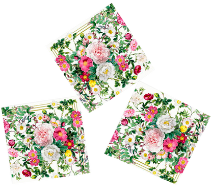 Servietter -Rose Flower Garden
