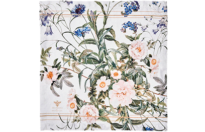 Stofserviet -Blue flower garden