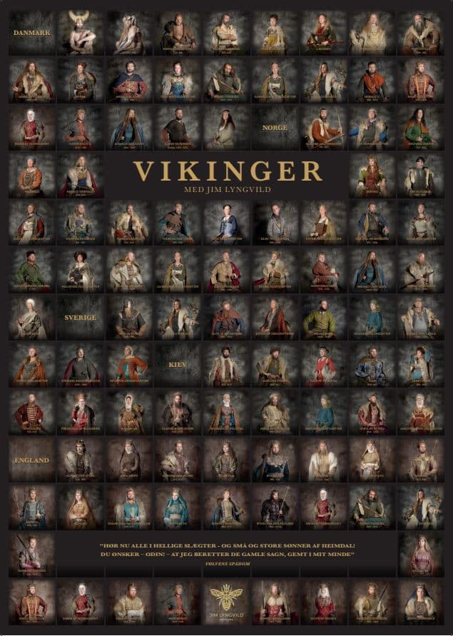 Plakat med vikinger